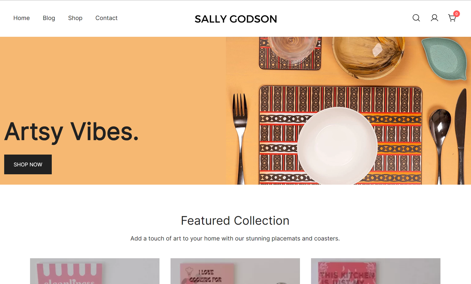 Sally Godson’s Online Store