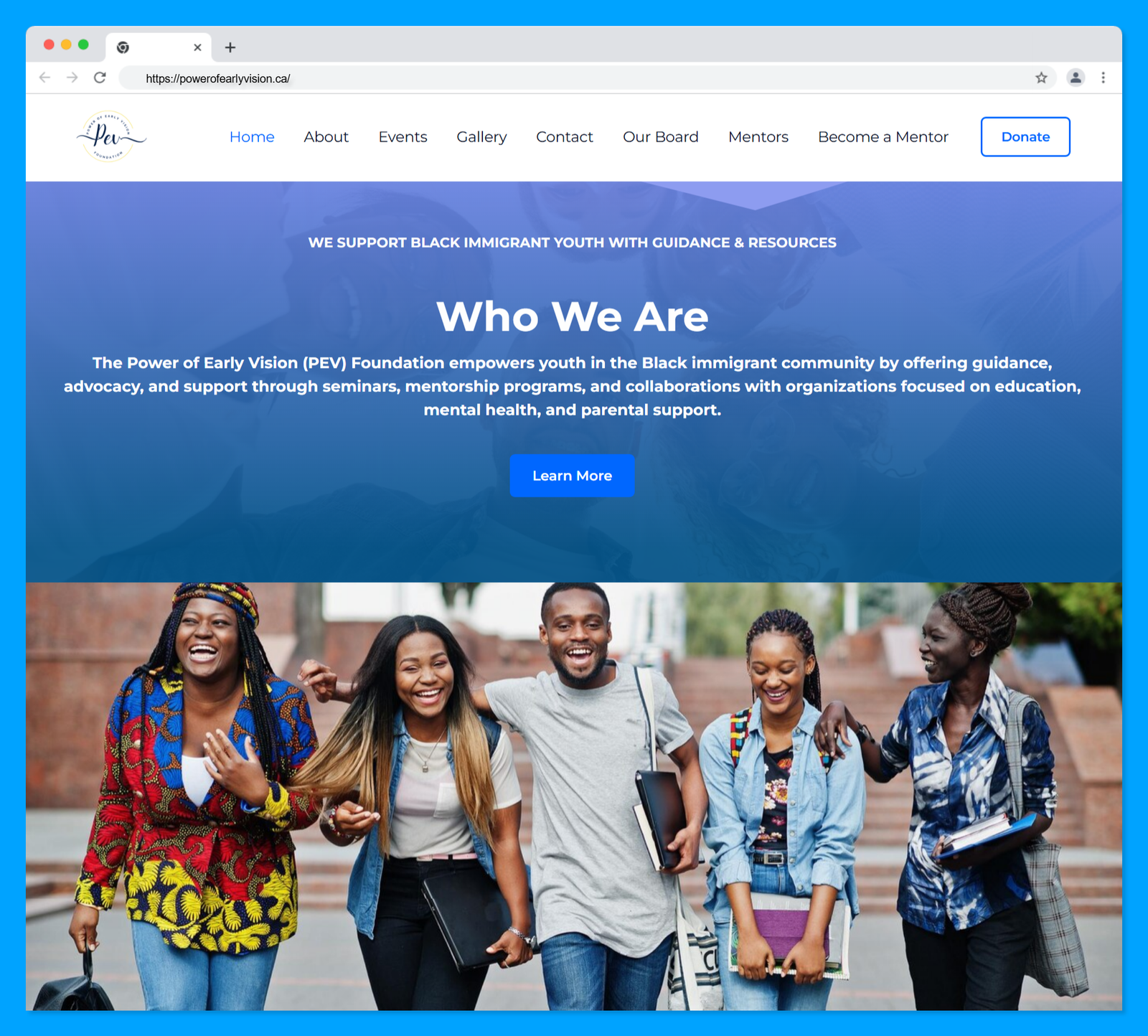Power of Early Vision Foundation (PEV)